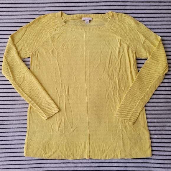 Gap Women Neon Linen Blend Perforated Long Sleeve Shirt Size XS - Picture 1 of 2